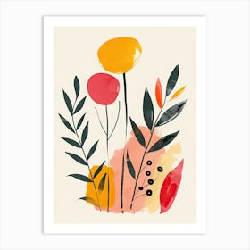 Stellar Shift Mid Century Style Art Print