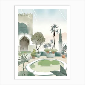 morocco Garden green Art Print