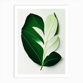 Vanilla Leaf Vibrant Inspired Art Print