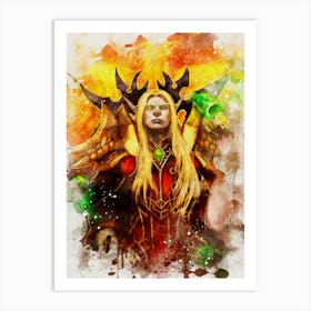 Prince Kael Thas World Of Warcraft Art Print