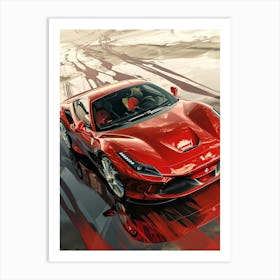 Ferrari 488 1 Art Print