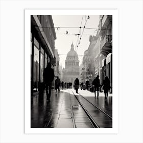 Marseille, France, Mediterranean Black And White Photography Analogue 2 Art Print