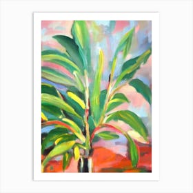 Rubber Plant 3 Impressionist Painting Art Print