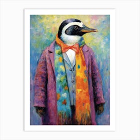 Fashionable Penguin In A Suit Art Print