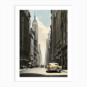 New York Vintage Poster 04 Art Print