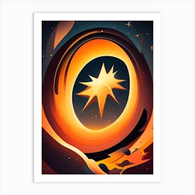 Star Comic Space Space Art Print