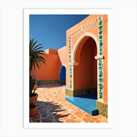 Courtyard In Morocco Art Print