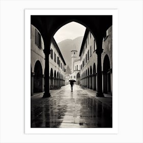 Trento, Italy,  Black And White Analogue Photography  2 Art Print