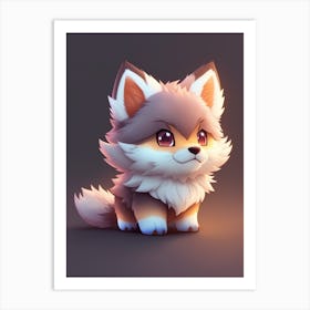 Default Cute Tiny Hyperrealistic Anime Wolf From Pokemon Chib 3 C862ba5e Ea94 4329 Ac77 2b249e8e8fe3 1 Art Print