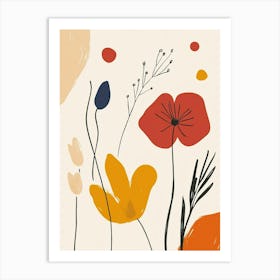 Abstract Floral Painting 14 Art Print