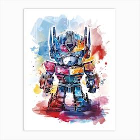 Optimus Prime Transformers Art Print