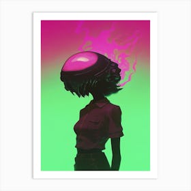 Alien Head 1 Art Print