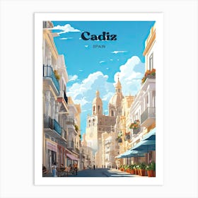 Cadiz Spain Torre Tavira Travel Art Art Print