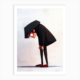 Guy In A Coat Art Print