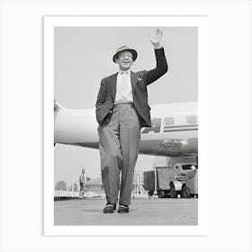 Portrait Of Fred Astaire Waving Art Print