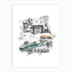 Denis Hulme Art Print