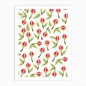 Roses pattern Art Print