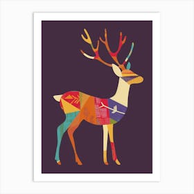 Deer Canvas Print 6 Art Print