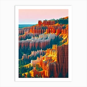 Bryce Canyon National Park 1 United States Of America Abstract Colourful Art Print