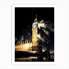 Big Ben At Night Art Print