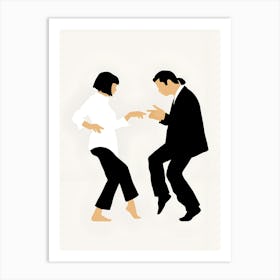 Man And Woman Dancing 3 Art Print