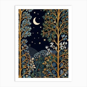 Night In The Forest 11 Art Print