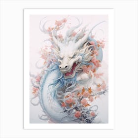 Dragon Close Up Traditional Chinese Style 10 Art Print