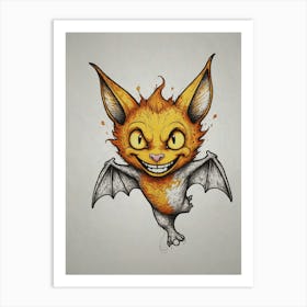 Batty Art Print