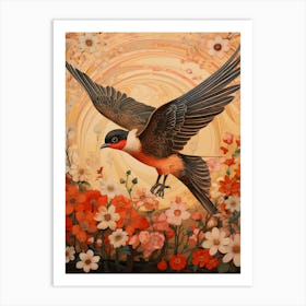 Barn Swallow 1 Detailed Bird Painting Art Print