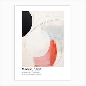 World Tour Exhibition, Abstract Art, Madrid, 1960 1 Art Print