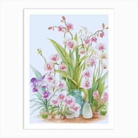 Beautiful Orchids Art Print