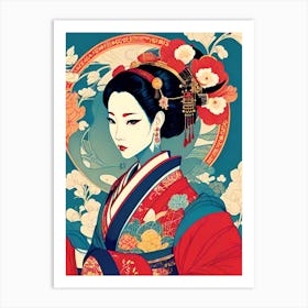 Geisha Girl 3 Art Print