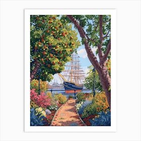 Cutty Sark (Greenwich Park) London Parks Garden 2 Painting Art Print