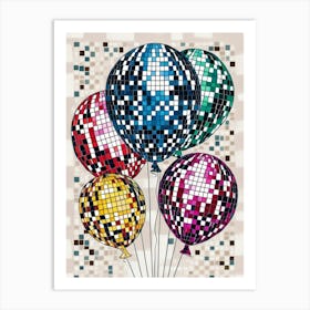 Disco Balloons 3 Art Print