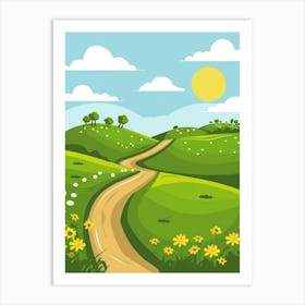 Road In The Countryside 2 Art Print