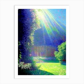 Powys Castle And Garden, United Kingdom Classic Painting Art Print