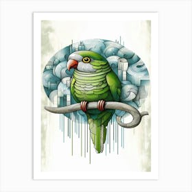 Starbuck Parrot Canvas Print Art Print