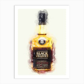 Black Velvet Canadian Whiskey 1 Art Print