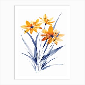 Watercolor Flowers 54 Art Print