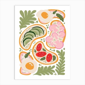 Breakfast Platter Kitchen Dining Art Print