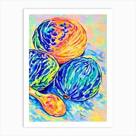 Spaghetti Squash 2 Fauvist vegetable Art Print