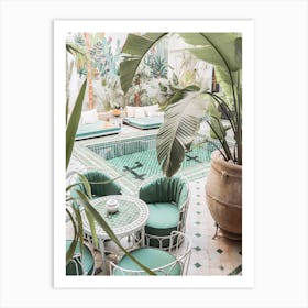 Riad In Marrakech Art Print