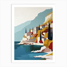 Naples Nirvana: Coastal Living in Campania, Italy Art Print