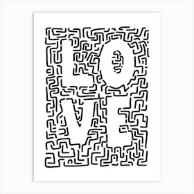 Doodle Love Art Print