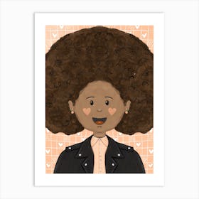 Afro Girl Art Print