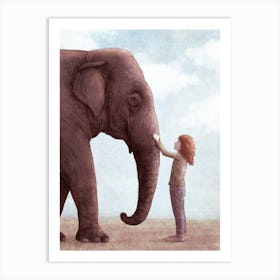 One Amazing Elephant Art Print