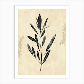 Olive Branch Canvas Print Art Print