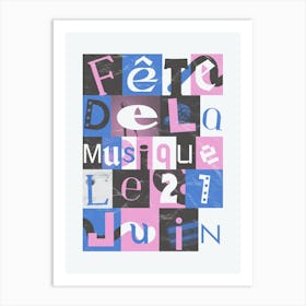 Letters in an aesthetic way Art Print