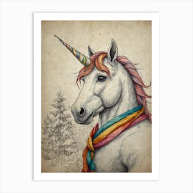 Unicorn 4 Art Print