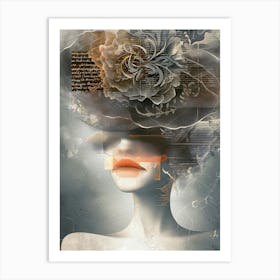 Lady In Hat 1 Art Print